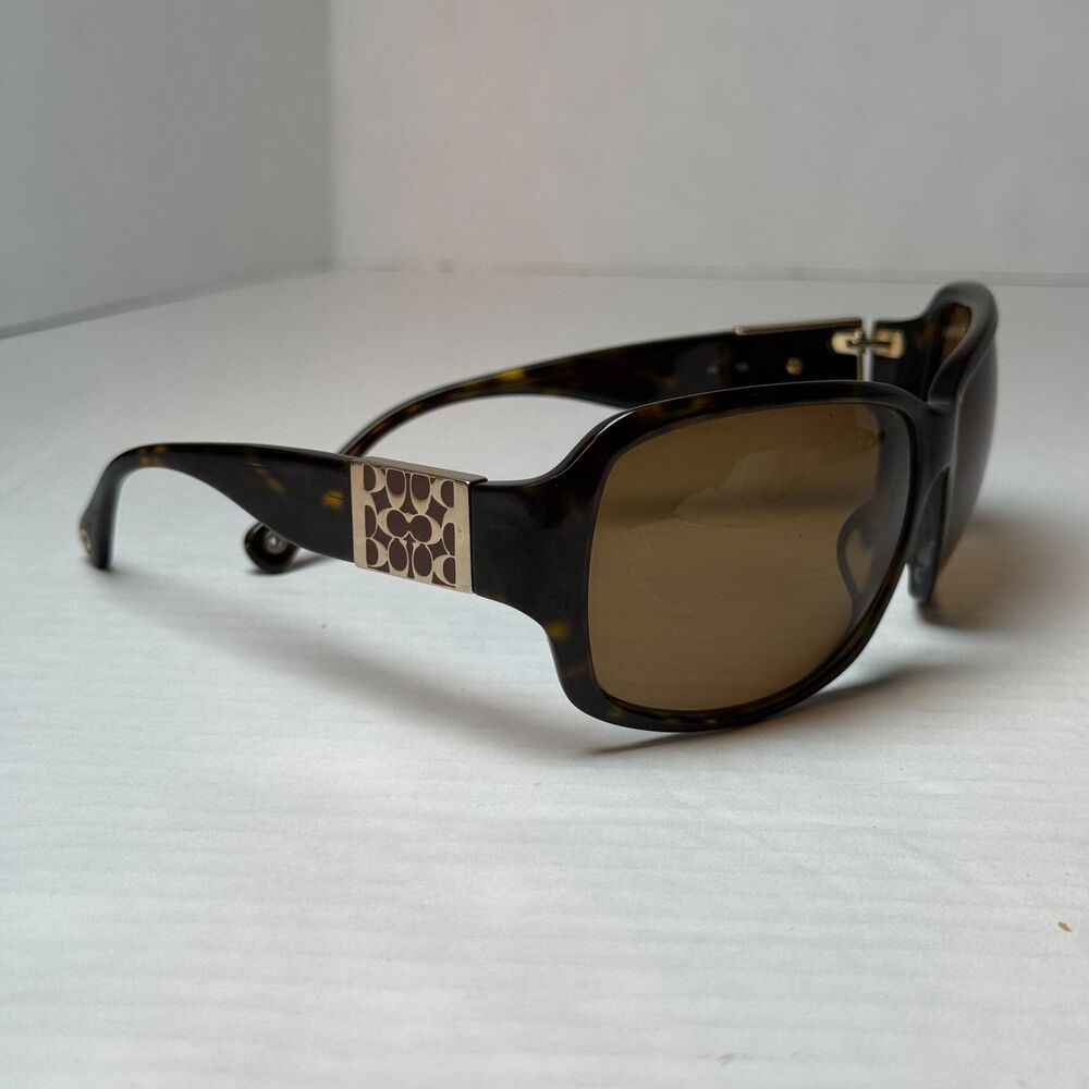 Coach Y2K Brown Tortoise Shell Sunglasses